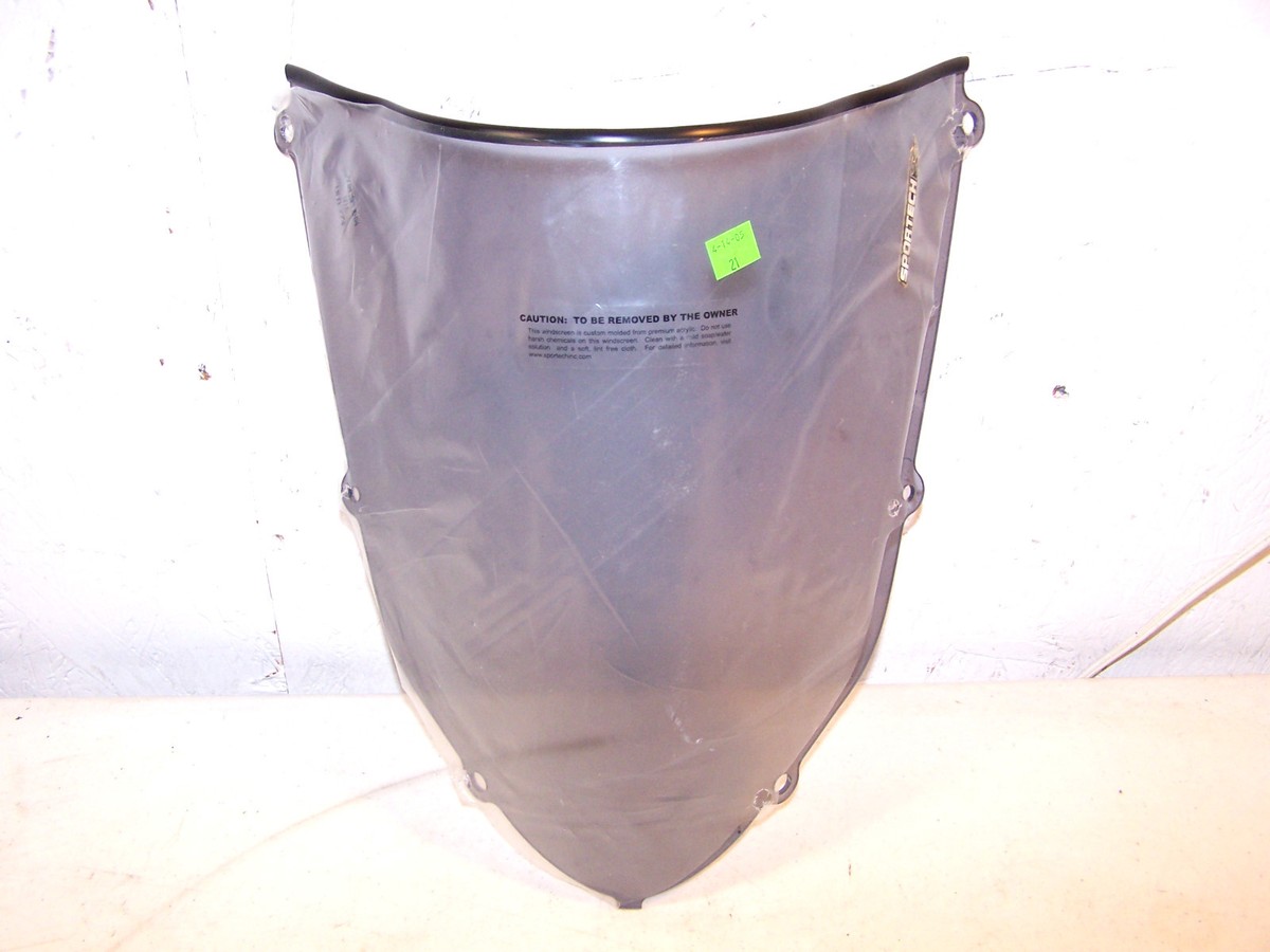 KAWASAKI ZX-10R ZR750 NEW SPORTECH SMOKE WINDSHIELD ZX10 ZR 750