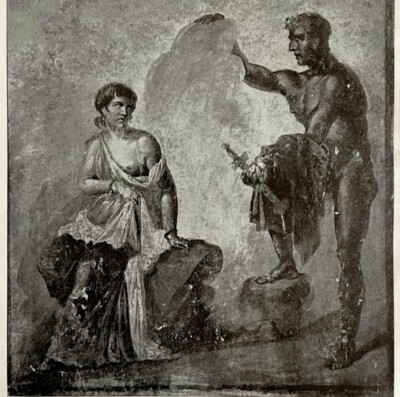 1927 Io And Argus Mural In Pompeii Antique Art Print Ephemera DWN6B
