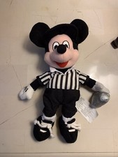 Disney Referee Mickey Mouse Beanie Bean Bag Plush