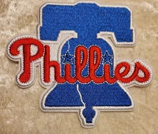 Philadelphia Phillies Bell Iron On 3.5" Embroidered Patch~Free Tracking!