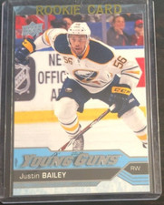 2016-17 Upper Deck Series 1 JUSTIN BAILEY Young Guns #246 Sabres