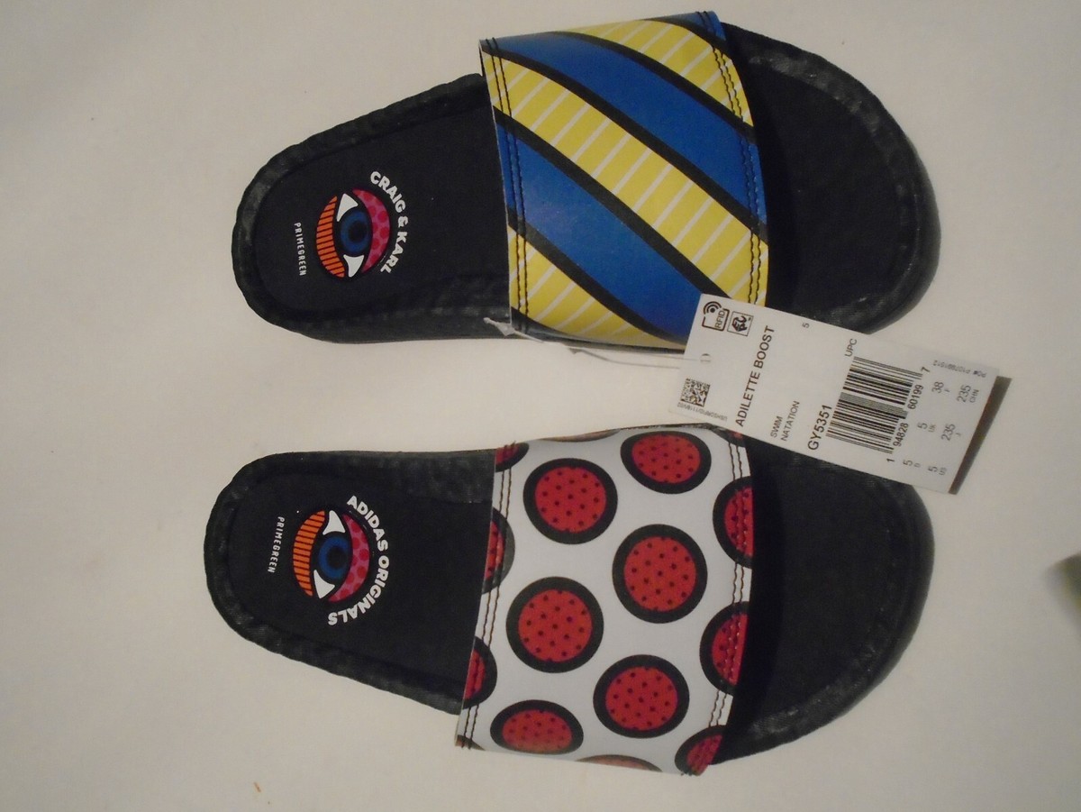 Adidas Adilette Boost Sandals Craig & Karl NWT Adidas x Craig & Karl Adilette Boost Sandals GY5351 Men 4 Wm  main image 4