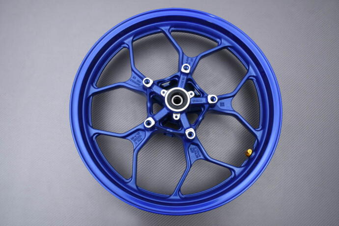 Remplacer jante avant voilée Yamaha YZF R3 - Roue bleue 4,9kg RH12