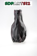 Soufflet Levier De Vitesse Pommeau Cuir Noir Couture Rouge Citroen Xsara Xantia