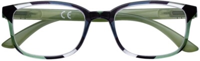 ZIPPO Lesehilfe / Brille - GREEN STRIPES - +1.00 - +3.50 - NEU - gre - (6)