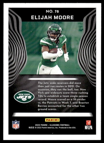 2022 Panini Illusions Elijah Moore New York Jets #78 - Picture 2 of 2