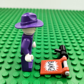 LEGO 76013 DC Comics Super Heroes The Joker Minifigure (sh0094) Purple Fedora