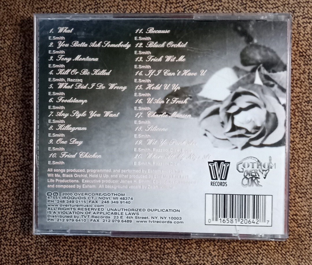 洋楽 G RAP Esham Dead Flowerz CD 96 OG Esham 'Dead Flowerz' TVT Cd. Detroit Acid Rap | eBay