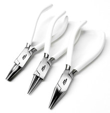 Jewelers Pliers Set of 3 Chain,Flat  Round Nose 6-1/2" Jewelry Making Hand Tool