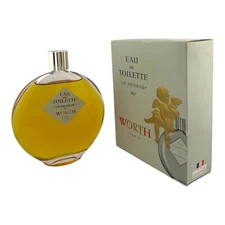 1960s WORTH Je Reviens EDT 9oz Lalique Signed Bottle NIB Pristine Vintage Rare