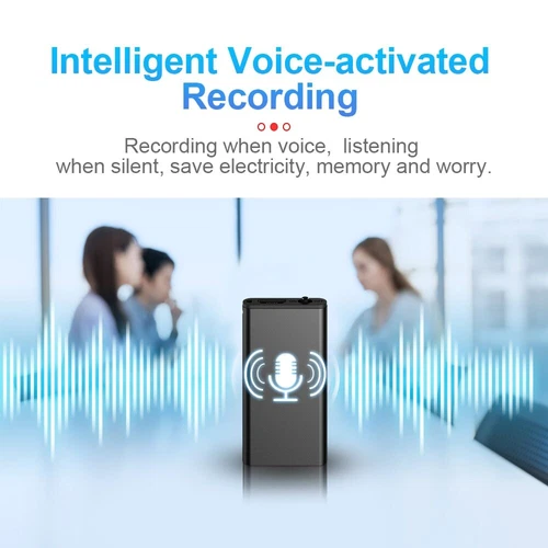 32 GB ultradünner sprachgesteuerter Recorder Audio Tonaufnahmegerät MP3-Player UK - Bild 10 von 20