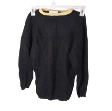Strawbridge & Clothier Signature Collection Wool Blend Pull Over Sweater Women's