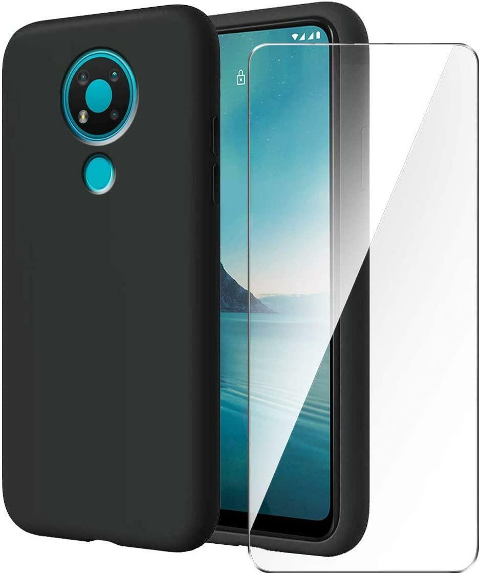 For Nokia Black Silicone Phone Case Cover