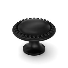 10 Pack Black Cabinet Knobs Solid Matte Black Dresser and Drawer Knobs Zinc A...