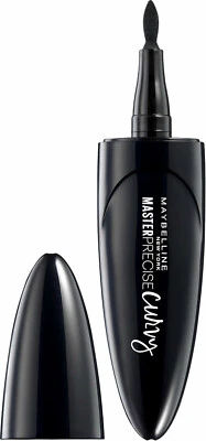 MAYBELLINE >MASTER PRECISE CURVY< LIQUID FLÜßIG EYELINER - BLACK / SCHWARZ - Bild 1 von 4