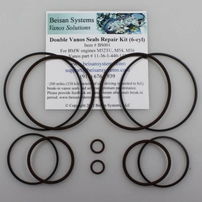 Beisan Systems Doppel Vanos Dichtring Reparatursatz  M52TU M54 + Geschenk - Bild 1 von 4