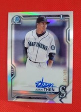 2021 Bowman Chrome Juan Then Prospect Auto Refractor # /499
