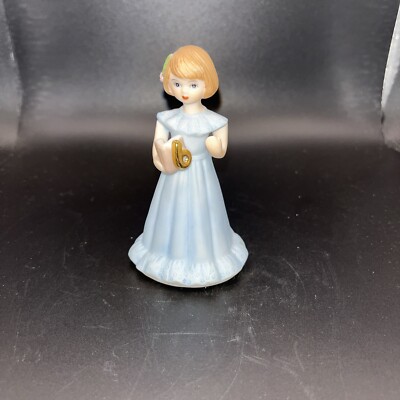1982 Vintage Enesco Porcelain Growing Up Birthday Girl Figurine - Age 6