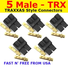 5 Male TRX CONNECTOR PLUG LIPO NIMH for TRAXXAS REV SLASH RALLY SUMMIT RUSTLER