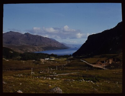 VINTAGE magisches Laternendia LOCH STUTEE VON TOLLIE UM 1960 FOTO SCHOTTLAND