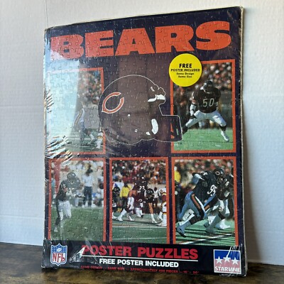 Bears『Insane and Decisions』7inchアナログレコード Vintage 1988 Chicago Bears NFL Starline Poster Puzzle Approx 400