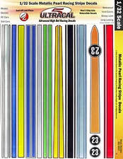 MG 3307 - 1/32 UltraCal High Def Decals Metallic Pearl Racing Stripes