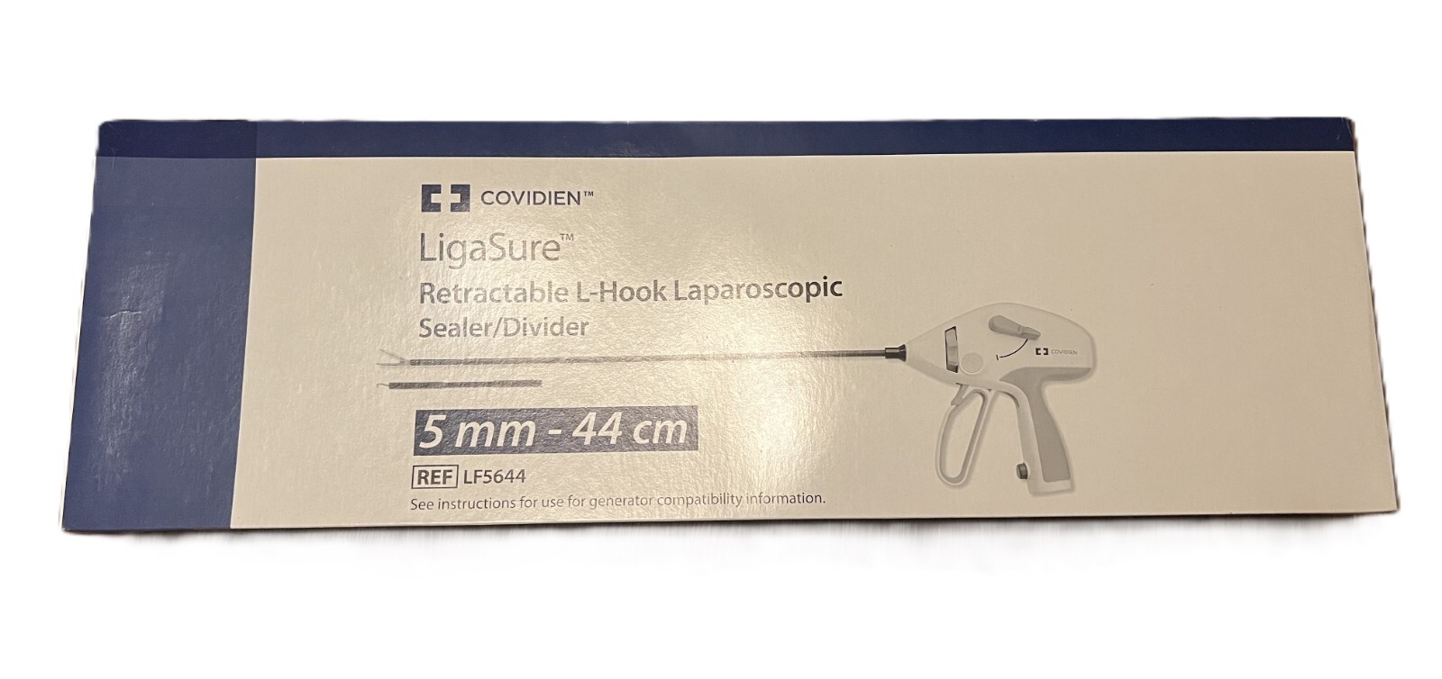 NEW UNOPEN Covidien LF5644 Retractable L-Hook  5x44mm  TRAINING OR RESEARCH