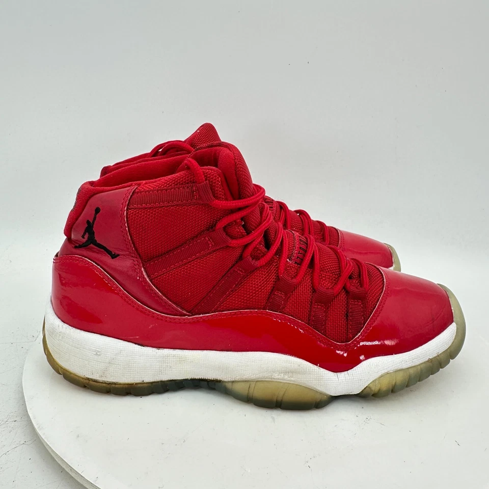 Nike Air Jordan 11 Win Like 96 Youth Size 7Y Women 8.5 378038-623 Gym Red Shoes - Image 4 of 4
