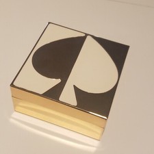 Kate Spade Branded Lenox Spade Street Keepsake Box 4" Limited Edition