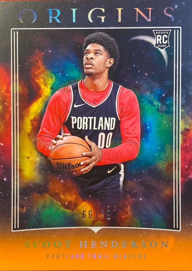 2023 Panini Origins #17 Scoot Henderson Orange #66/75 Rookie RC