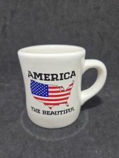 Taza de café Waffle House America The Beautiful 2012 bandera EE. UU. artículos de restaurante