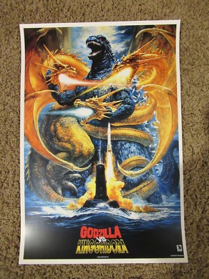 1991 Godzilla vs King Ghidorah Movie Poster 11x16 Toho Kaiju