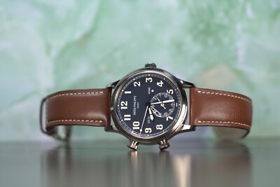 Patek Phillipe Pilot Travel Time White Gold 42mm Blue Dial Leather 5524G