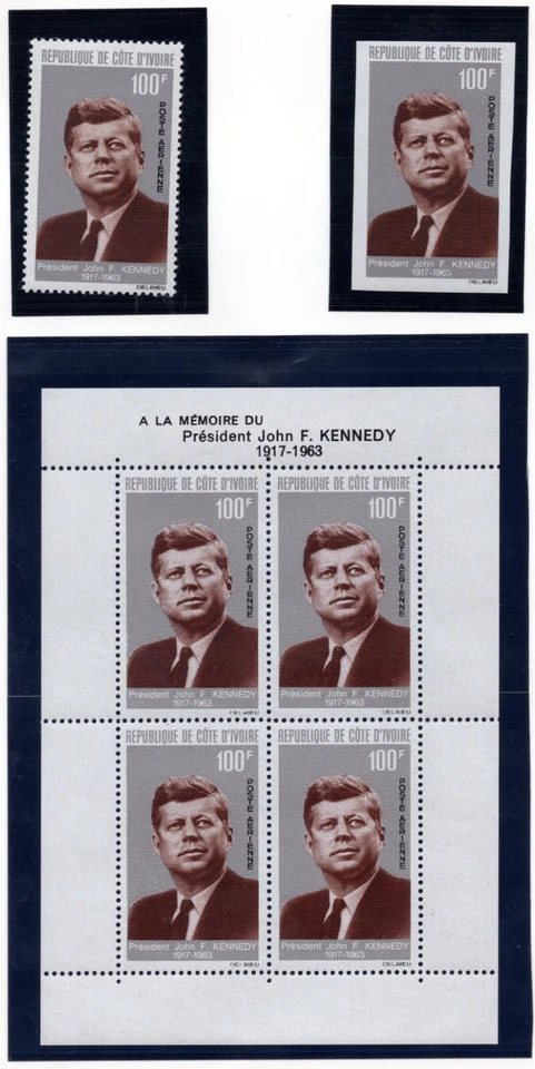 GOLD COAST MALI & MAURITANIA 1963 JOHN KENNEDY MEMORIALS COLLECTION ON 10 PAGES - Image 2 of 4