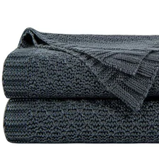 NTBAY Oversized Cooling Throw Blanket - Cable Knit Throw Blanket - Rayon Deri...