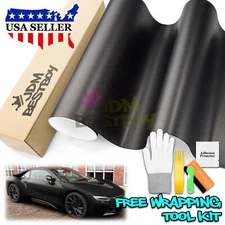 Matte Metallic Foggy Black Car Auto Vehicle Sticker Decal Vinyl Wrap Sheet Film