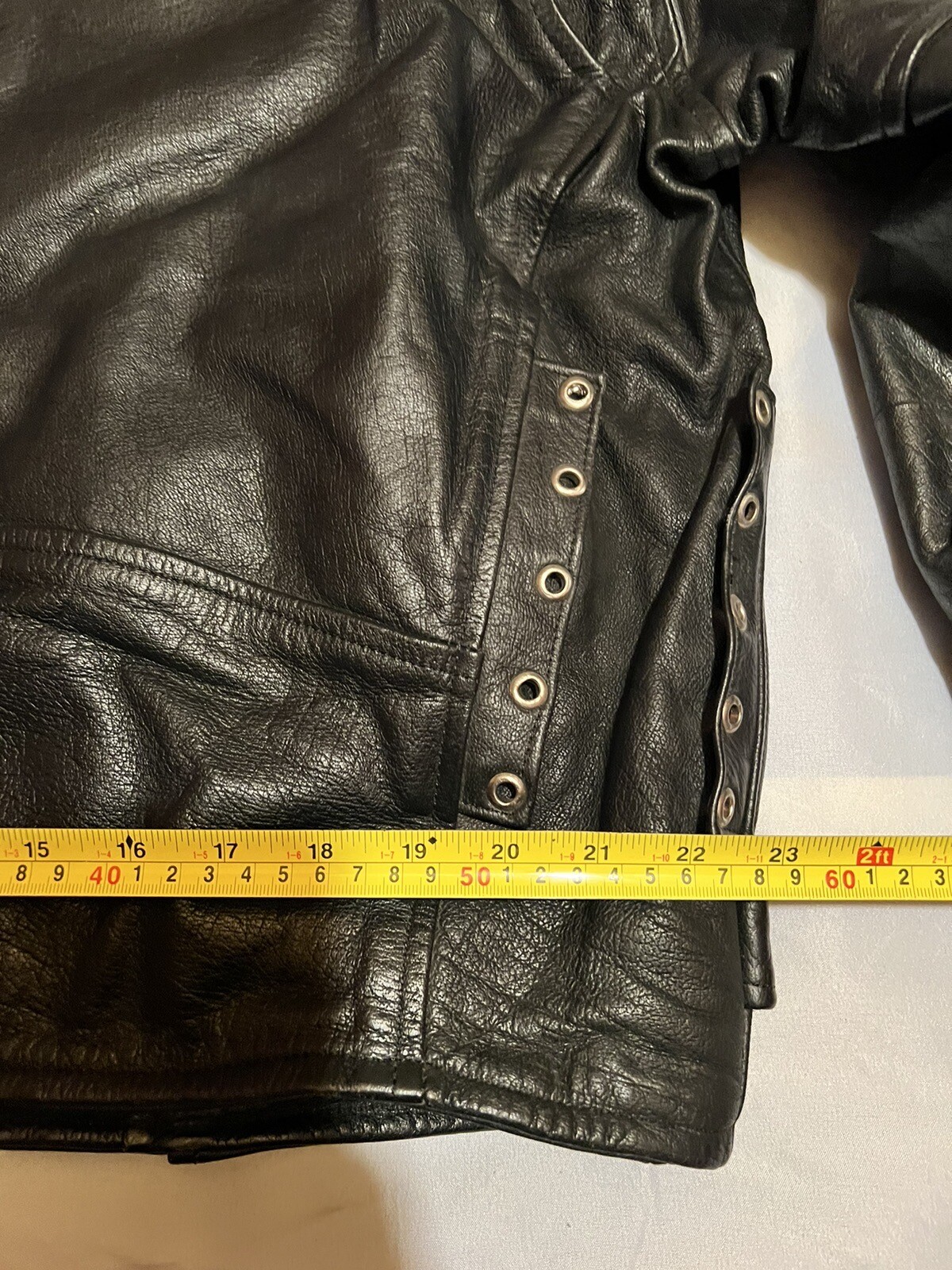 Women’s Genuine Leather Motorcycle Biker Jacket Zipper Inside Pocket