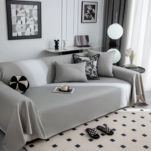 Waterproof Sofa Cover Artificial Leather Chaise Longue Protector Couch Cover - Bild 7 von 14