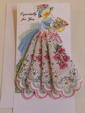 Gorgeous New Cheerful Tulip  Daisy Handkerchief Gift Card - All Occasion
