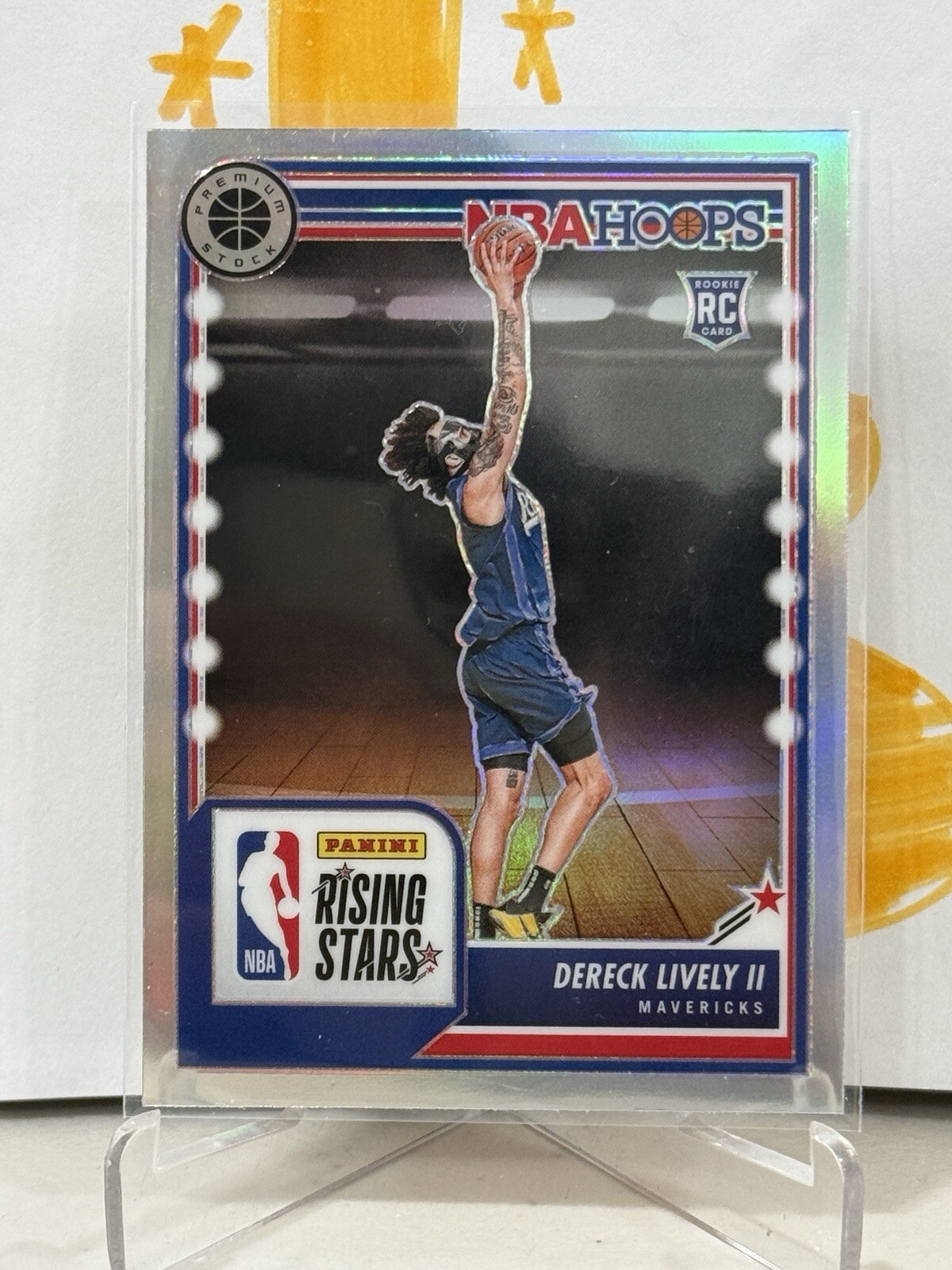 2023-24 NBA Hoops Premium Stock Dereck Lively II Rising Stars Silver RC #291