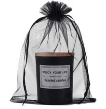 100 pcs Organza Bags 6.5x9 Inches Drawstring Gift Bags Mesh Gift Bags Sheer