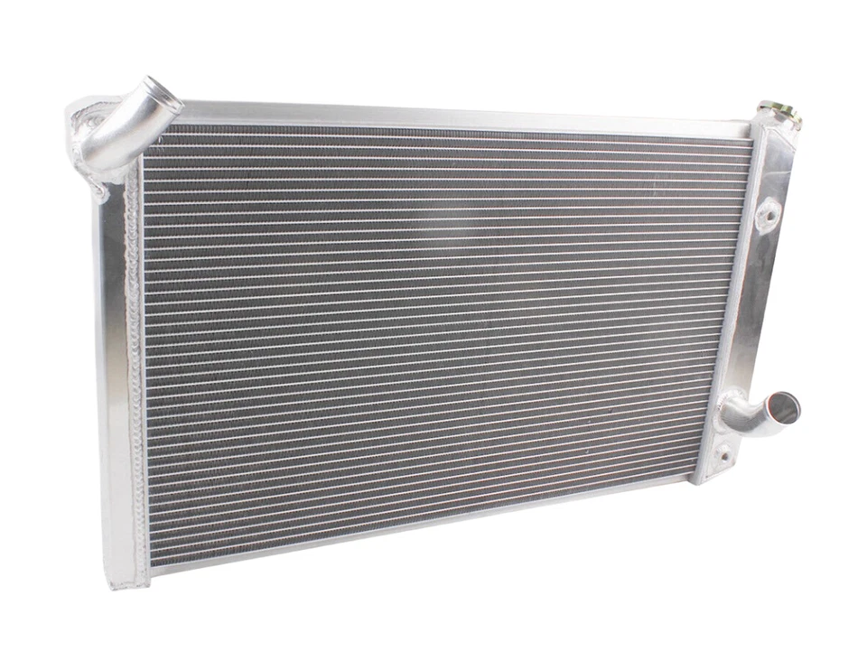 Radiador completo de aluminio para Chevy Corvette C3 1973-1976 cupé base 5,7 L 7,4 L V8 Foto 3 de 4