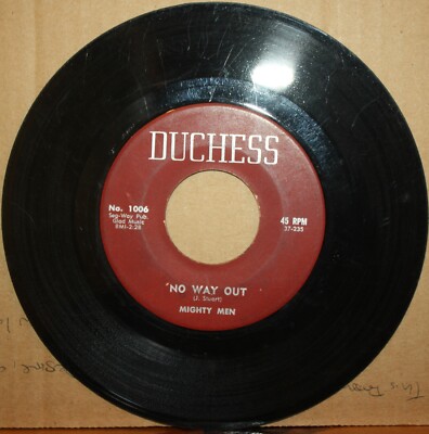 MIGHTY MEN No Way Out YOU TOO MUCH Soul R&B 45 on DUCHESS 1006