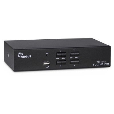 Inter-Tech KVM KVM-AS-41HA HDMI Line in 4x HDMI 8x 3.5 mm 3-Pin Jack 1 Power Lin