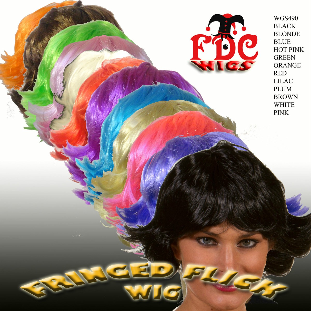 Smiffys Glamourama Perücke - Lange Blonde Damenperücke Mit Pony