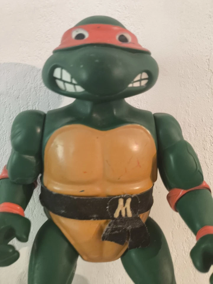 1989 Teenage Mutant Ninja Turtles Raphael Giant Action Figure 34cm Vintage jumbo - Photo 4/4