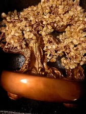 Natural Citrine Fortune Tree decoration Amethyst Colorful Crystal Tree 14 Inches