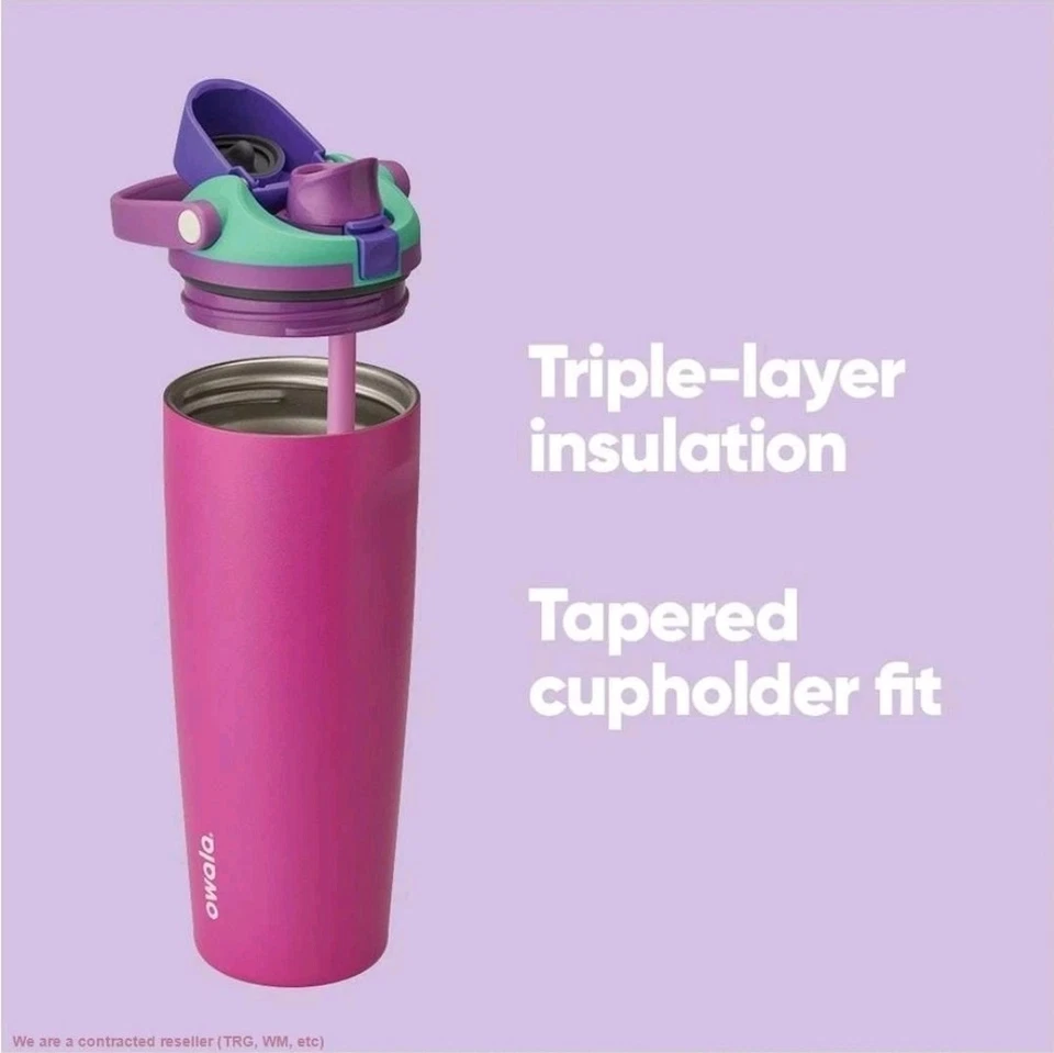 Owala Edición Especial 30oz FreeSip SWAY Acero Inoxidable - Uva Impactante Foto 4 de 4