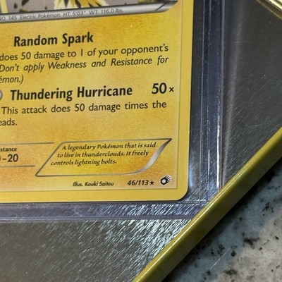 Zapdos 46/113 MINT Pokémon TCG Card | LEGENDARY BIRD | 2013