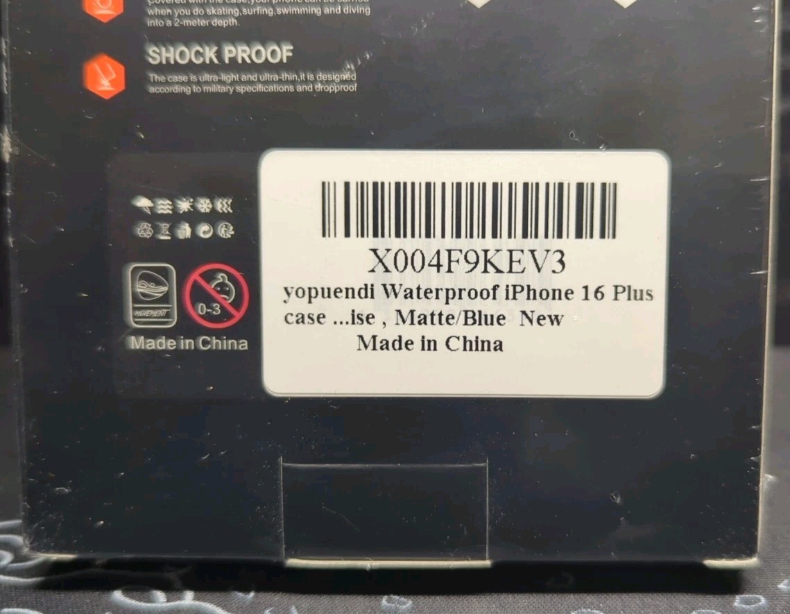 Brand New Yopuendl Case for iPhone 16 Plus Shock Dirt Water Proof Matte Sky Blue